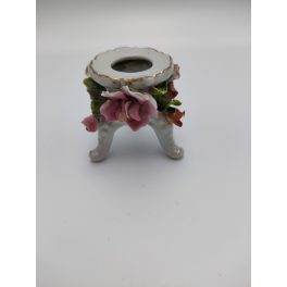  - Gyertyatartó - rózsás, német porcelán (50)